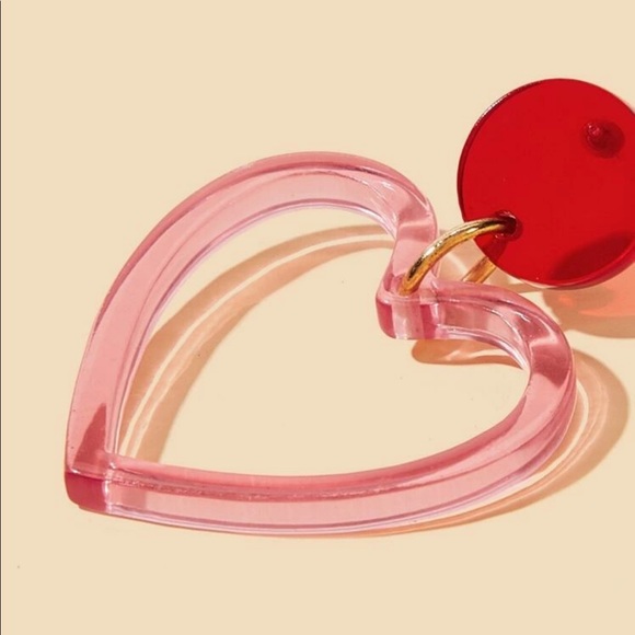 🔲heart shape earrings 🔲 - Picture 3 of 6